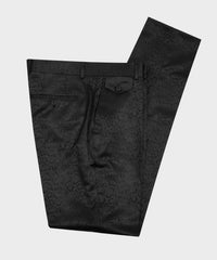 David Black Jacquard Double-Breasted Peaked Lapel Men’s Suit