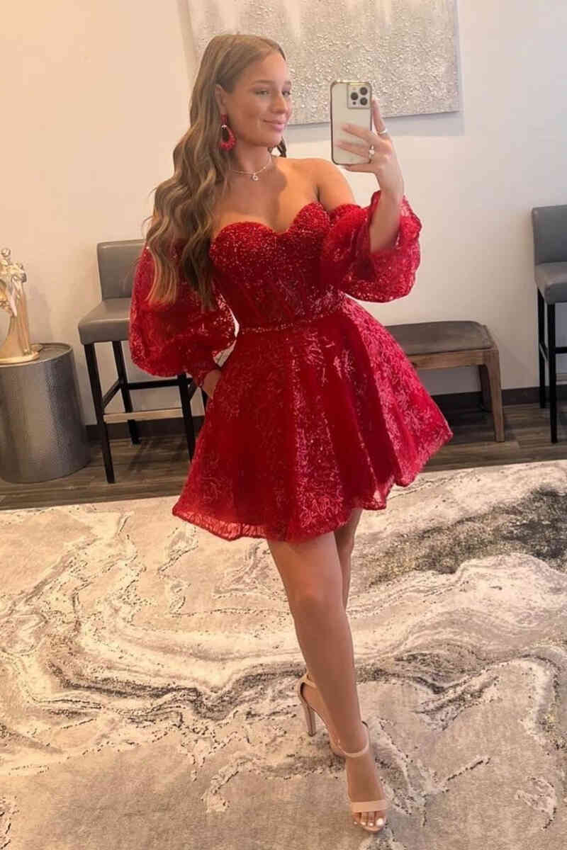 Skylar A-Line Sweetheart Homecoming Dress Newinlook Skylar A-Line Sweetheart Homecoming Dress Newinlook