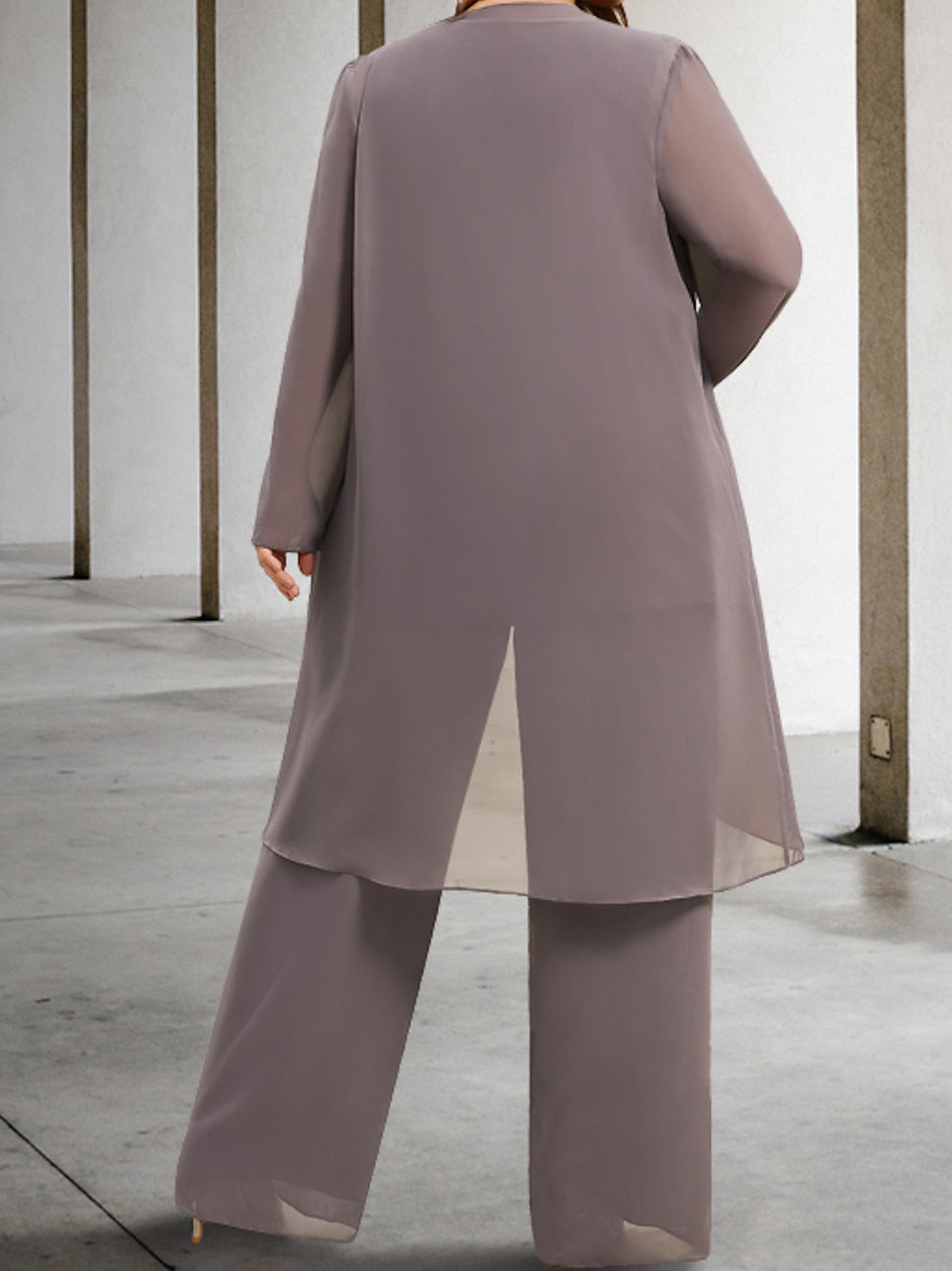 Beautiful Mother of the Bride Pantsuits in Chiffon with Jacket