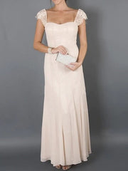 Sleeveless Lace-Pleated A-Line Princess Mother of the Bride Dress