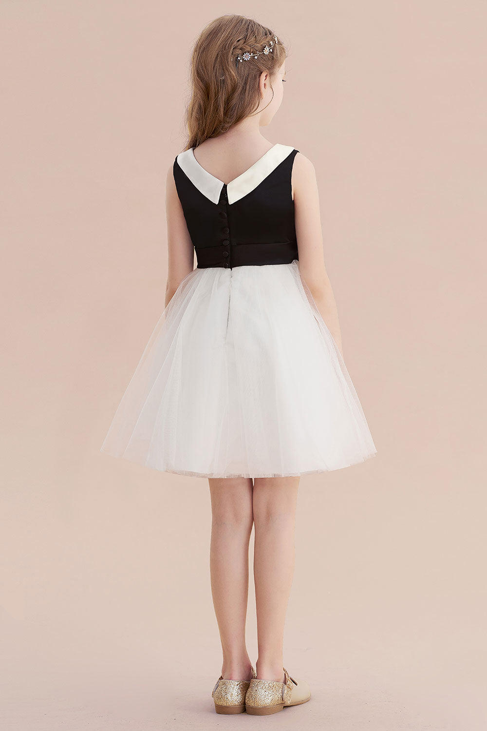 A-Line Affordable Bow Tulle Flower Girl Dress On Sale
