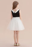 A-Line Affordable Bow Tulle Flower Girl Dress On Sale