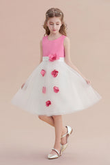 A-Line Affordable Tulle Flower Girl Dress Online