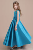 A-Line Awesome Satin Flower Girl Dress Online