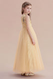 A-Line Awesome Sequins Tulle Flower Girl Dress Online