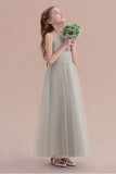 A-Line Chic Ankle Length Tulle Flower Girl Dress Online