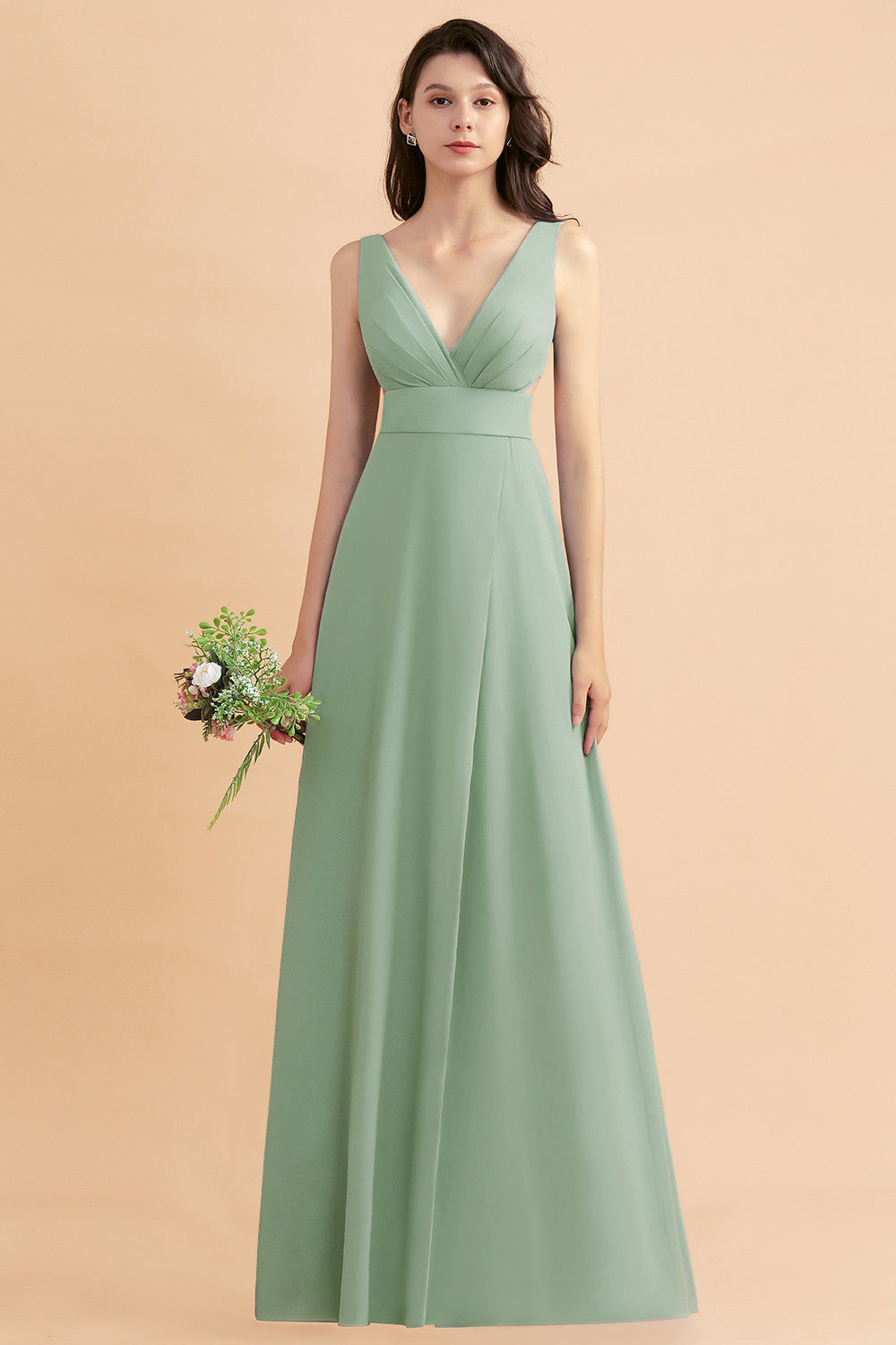 dusty blue and sage green bridesmaid dresses Elevate Your 2023 Wedding with These 10 Dreamy Sage Green and Dusty Blue Color Palettes