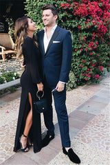 Newinlook Navy Blue Prom Suit - Bespoke Party for Boy on Sale with Notch Lapel