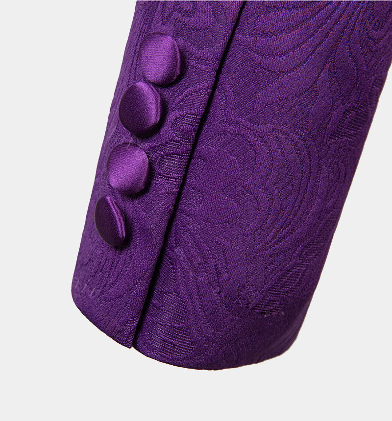 Newinlook Violet Wedding Guest Suit - Classic Jacquard, Three Pieces