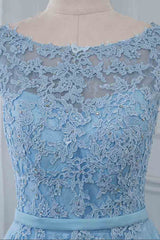 Affordable Jewel Sleeveless A-line Prom Dresses with Lace Online