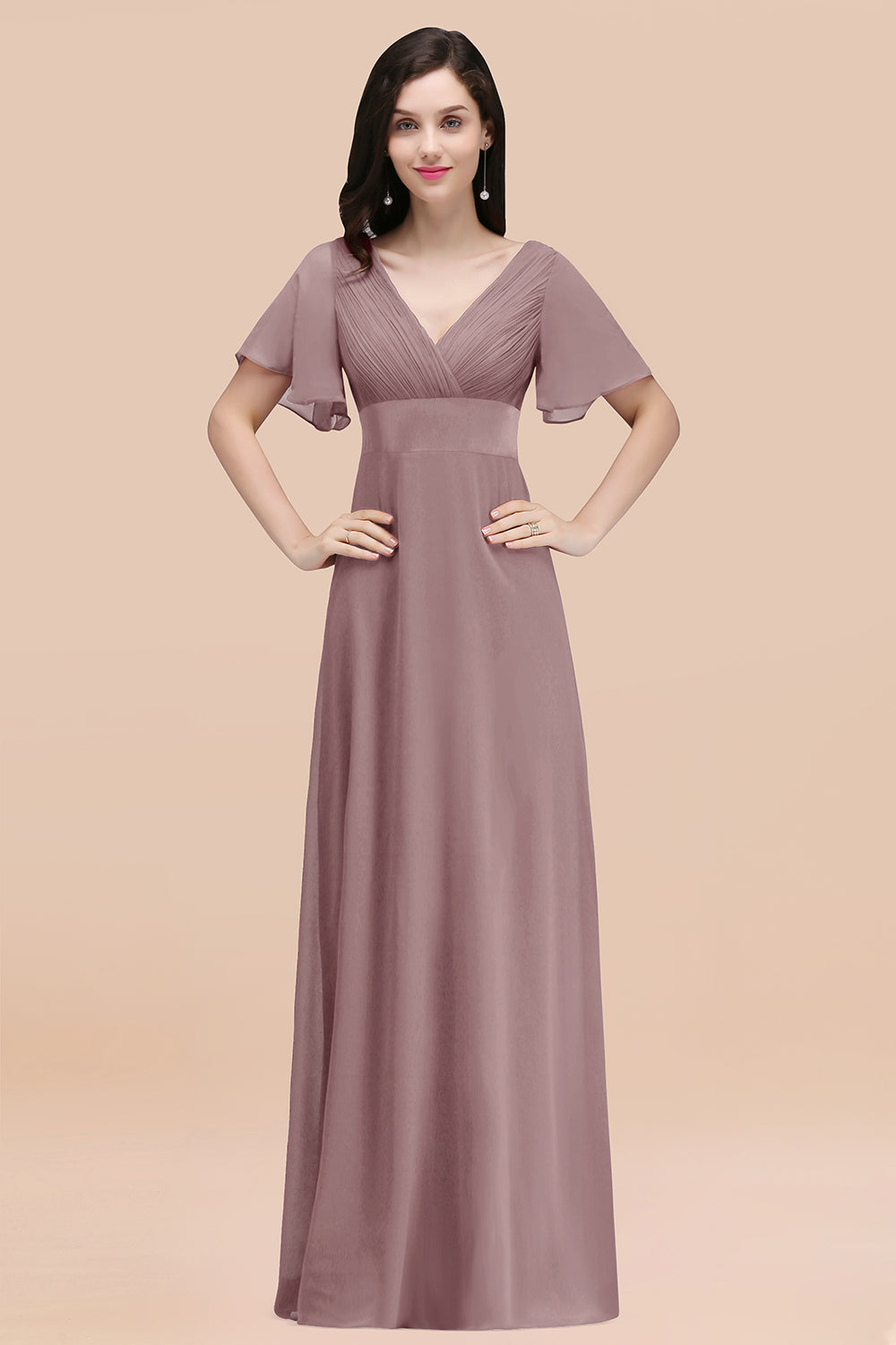 affordable burgundy bridesmaid dresses Maroon Cheap Burgundy Bridesmaid Dresses Simple V Neck Burgundy Tea Length Prom Dress Burgundy Bridesmaid Dress US Custom Color