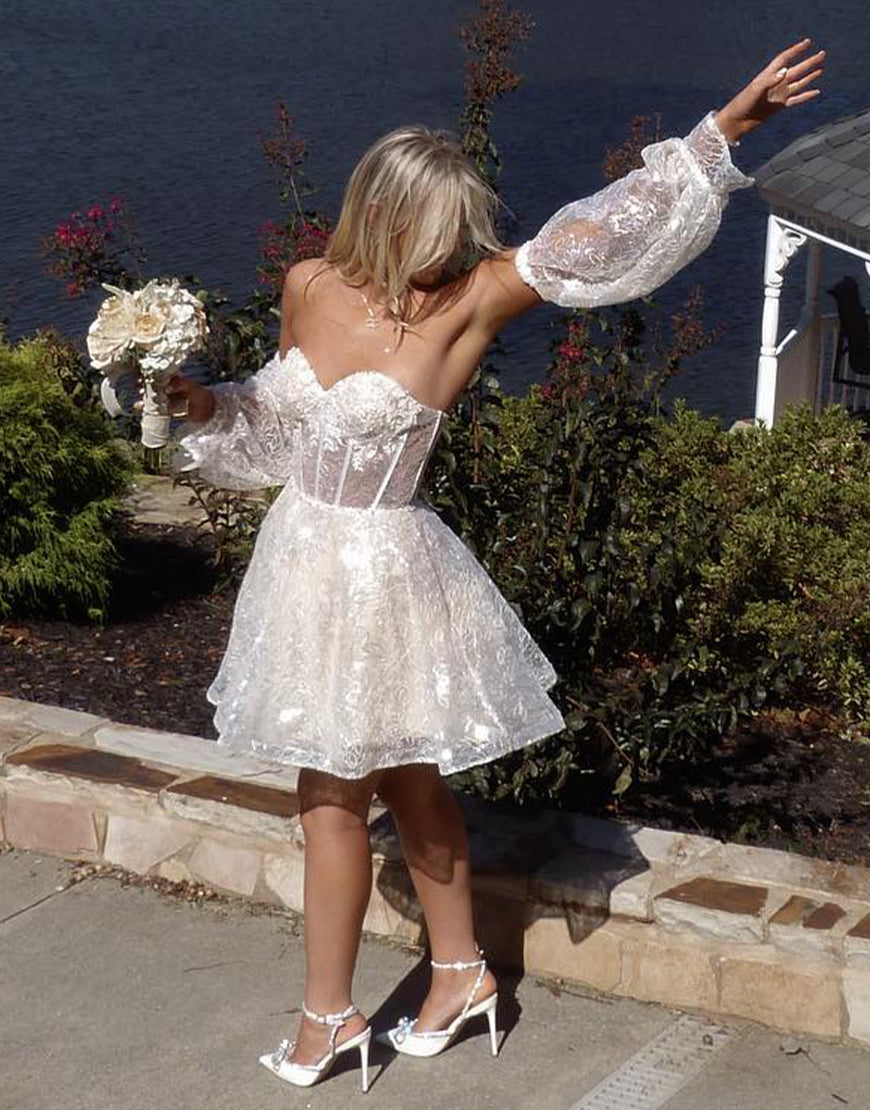 a line sweetheart homecoming dress A-Line Homecoming Dresses