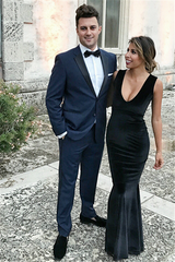 Newinlook Navy Blue Prom Suit - Bespoke Party for Boy on Sale with Notch Lapel
