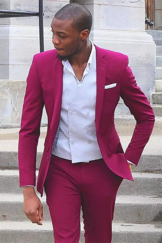 Newinlook Custom Men’s Wearhouse Wedding Suit with Notched Lapel