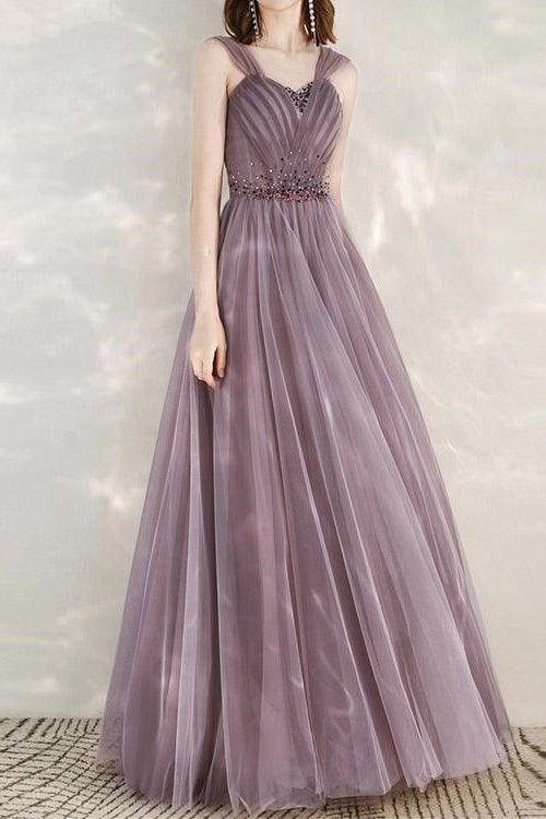 Elegant Infinity Tulle Off the Shoulder Sweetheart Long Formal Dress With Sequins