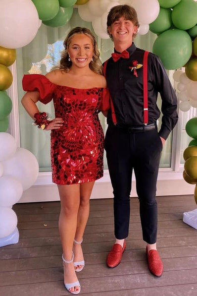 glass mirror homecoming dress Sweetheart Black Mirror Glass A-line Short Princess Homecoming Dress Black / US 2