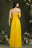 Bridesmaid Dress Side Split Long Chiffon