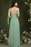 Bridesmaid Dress Side Split Long Chiffon