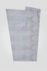 Newinlook Braiden Silver Shawl Lapel Double-Breasted Jacquard Wedding Suit
