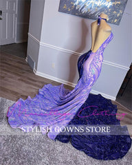 Charming Sleeveless Collage Colour Mermaid Prom Dress