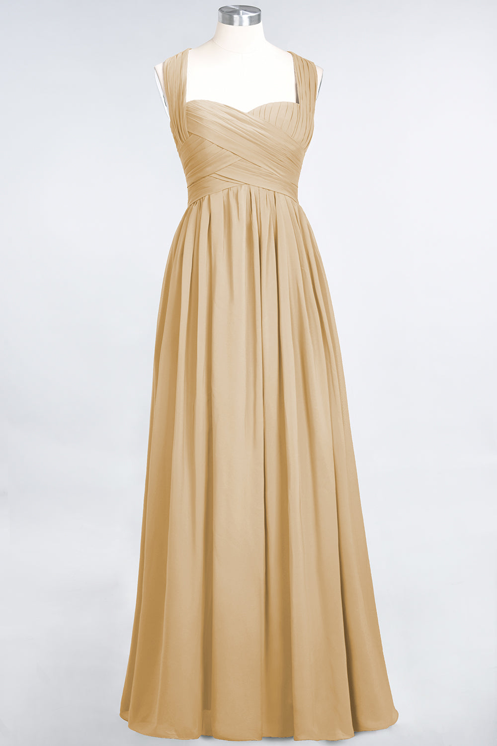 Chic Tiered Sweetheart Cap-Sleeves Bungurdy Bridesmaid Dresses