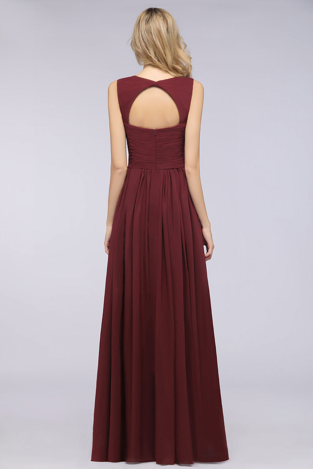 Chic Tiered Sweetheart Cap-Sleeves Bungurdy Bridesmaid Dresses