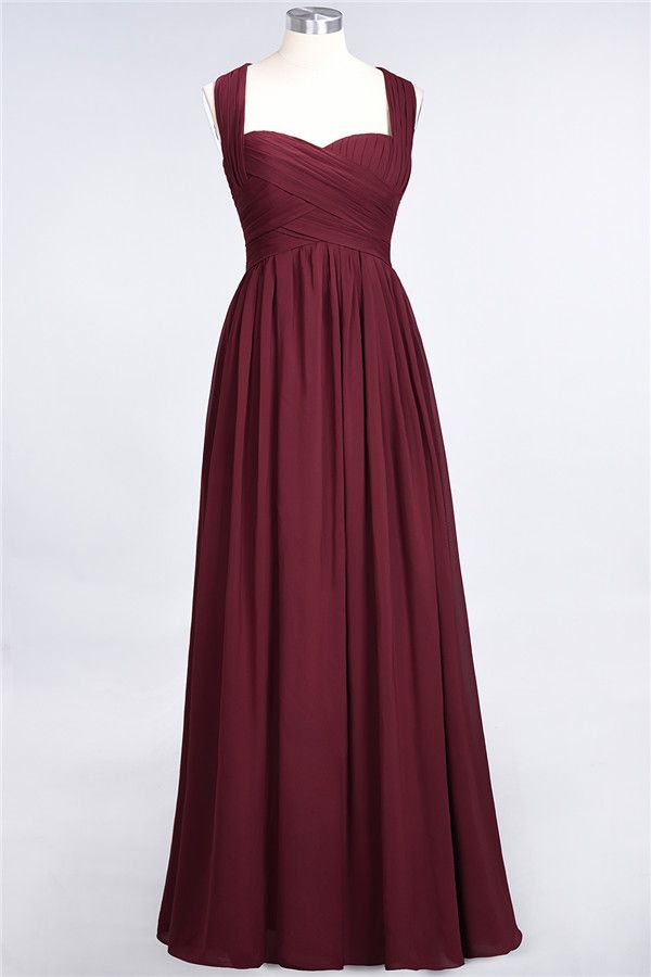Chic Tiered Sweetheart Cap-Sleeves Bungurdy Bridesmaid Dresses