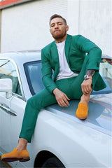 Newinlook Stylish Dark Green Tuxedo Suit for Wedding