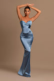 Dusty Blue Prom Dress Sweetheart Mermaid Online