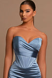Dusty Blue Prom Dress Sweetheart Mermaid Online