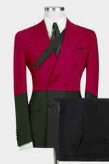 Newinlook Fashionable Red Best-Fit Wedding Suit from Men’s Wearhouse