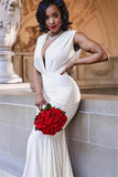 Elegant V-Neck Sleeveless Memaid Evening Dress Online