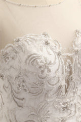 Elegant White Sleeveless Jewel Wedding Dresses With Appliques Mermaid Lace Bridal Gowns Online