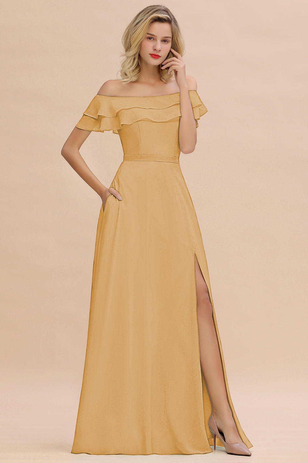 Exquisite Off-the-shoulder Slit Mint Green Bridesmaid Dresses With Poc Newinlook Exquisite Off-the-shoulder Slit Mint Green Bridesmaid Dresses With Poc Newinlook