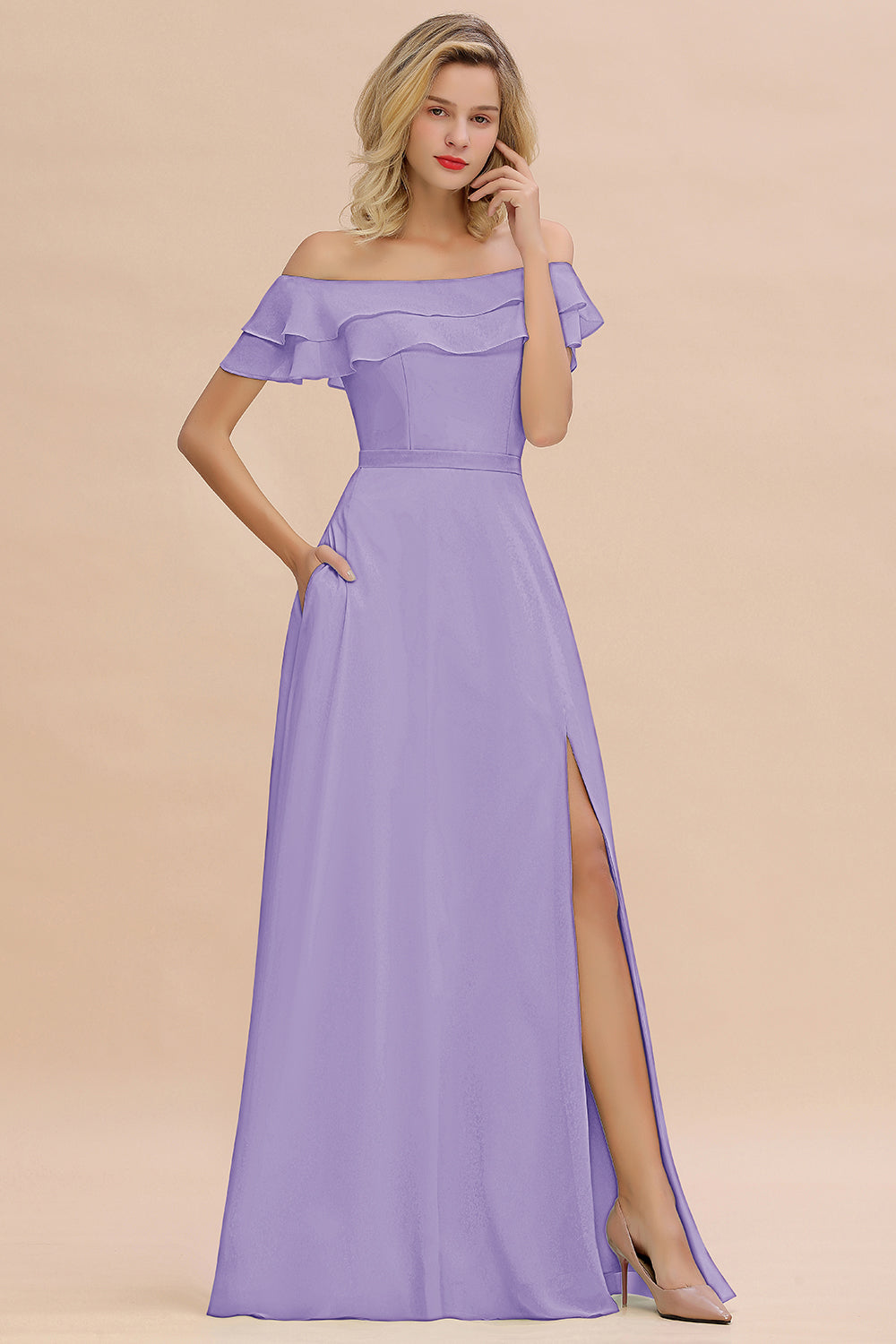 Exquisite Off-the-shoulder Slit Mint Green Bridesmaid Dresses With Poc Newinlook Exquisite Off-the-shoulder Slit Mint Green Bridesmaid Dresses With Poc Newinlook