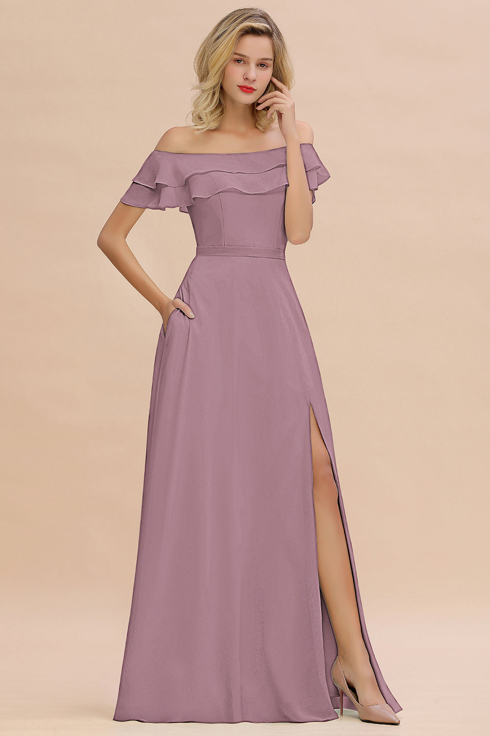 Exquisite Off-the-shoulder Slit Mint Green Bridesmaid Dresses With Poc Newinlook Exquisite Off-the-shoulder Slit Mint Green Bridesmaid Dresses With Poc Newinlook
