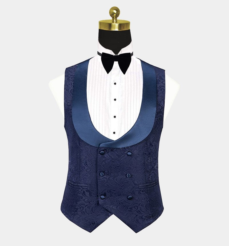 Newinlook Navy Blue Groomsmen Suit - Three Pieces Tux, On Sale