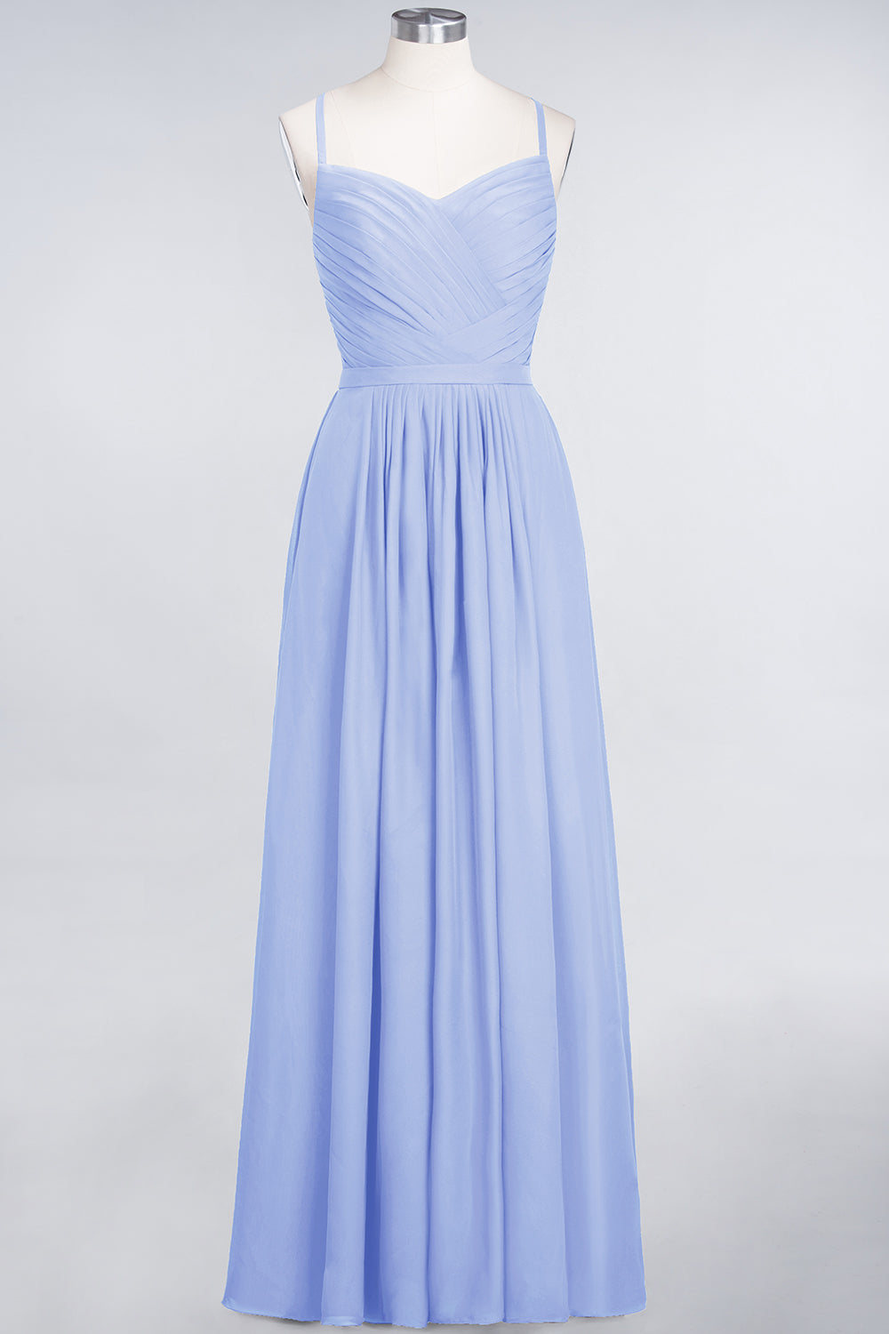 Glamorous Spaghetti Straps Sweetheart Ruffle Chiffon Bridesmaid Dress Online