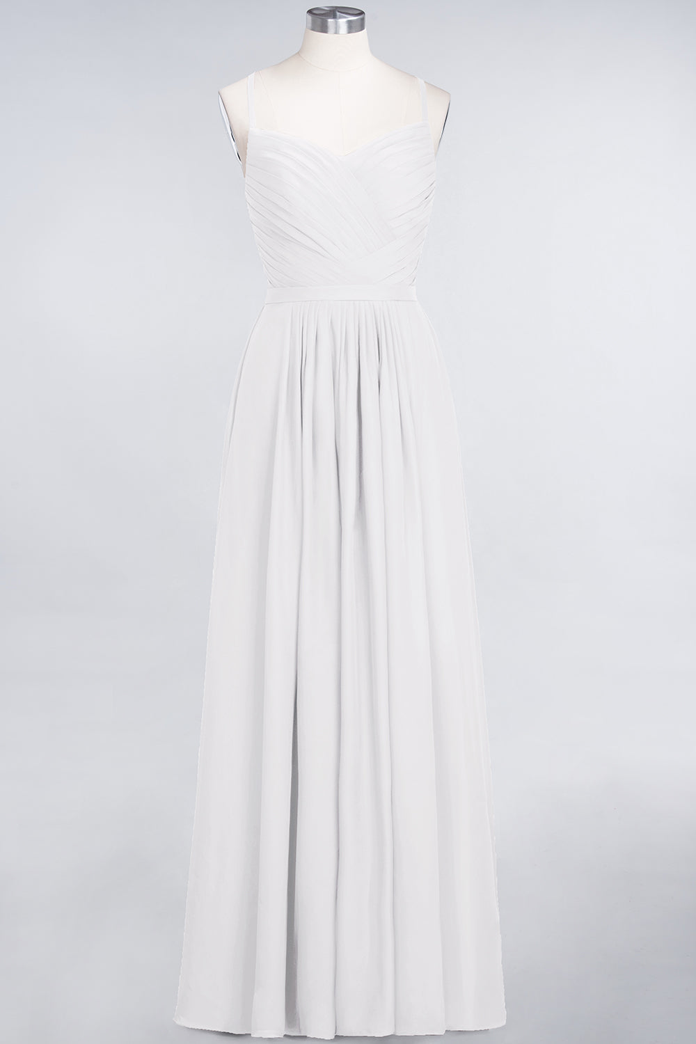 Glamorous Spaghetti Straps Sweetheart Ruffle Chiffon Bridesmaid Dress Online