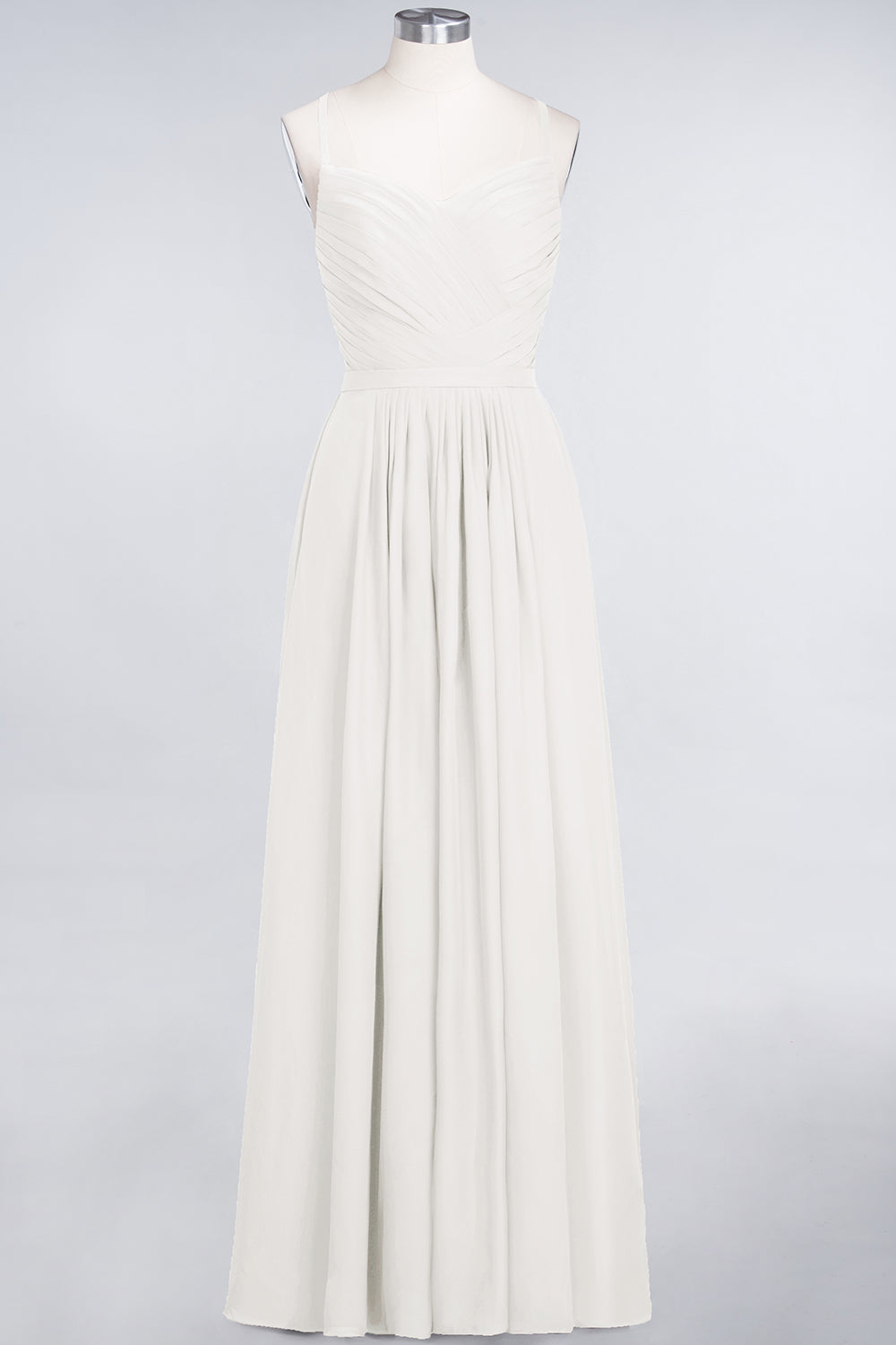 Glamorous Spaghetti Straps Sweetheart Ruffle Chiffon Bridesmaid Dress Online