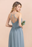 Gorgeous Hi-Lo Heart-Shaped Ruffle Bridesmaid Dress with Spaghetti Straps