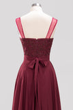 Gorgeous Lace Jewel Affordable Pink Bridesmaid Dress with Beadings