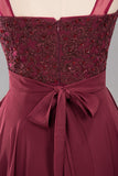 Gorgeous Lace Jewel Affordable Pink Bridesmaid Dress with Beadings