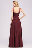 Gorgeous Lace Jewel Affordable Pink Bridesmaid Dress with Beadings