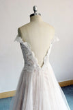 Gorgeous Off-the-shoulder Sweetheart Appliques Wedding Dresses A-line Lace Ruffles Bridal Gowns On Sale