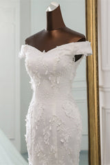 Gorgeous Tulle Sweetheart Long Mermaid Wedding Dresses with Lace Online