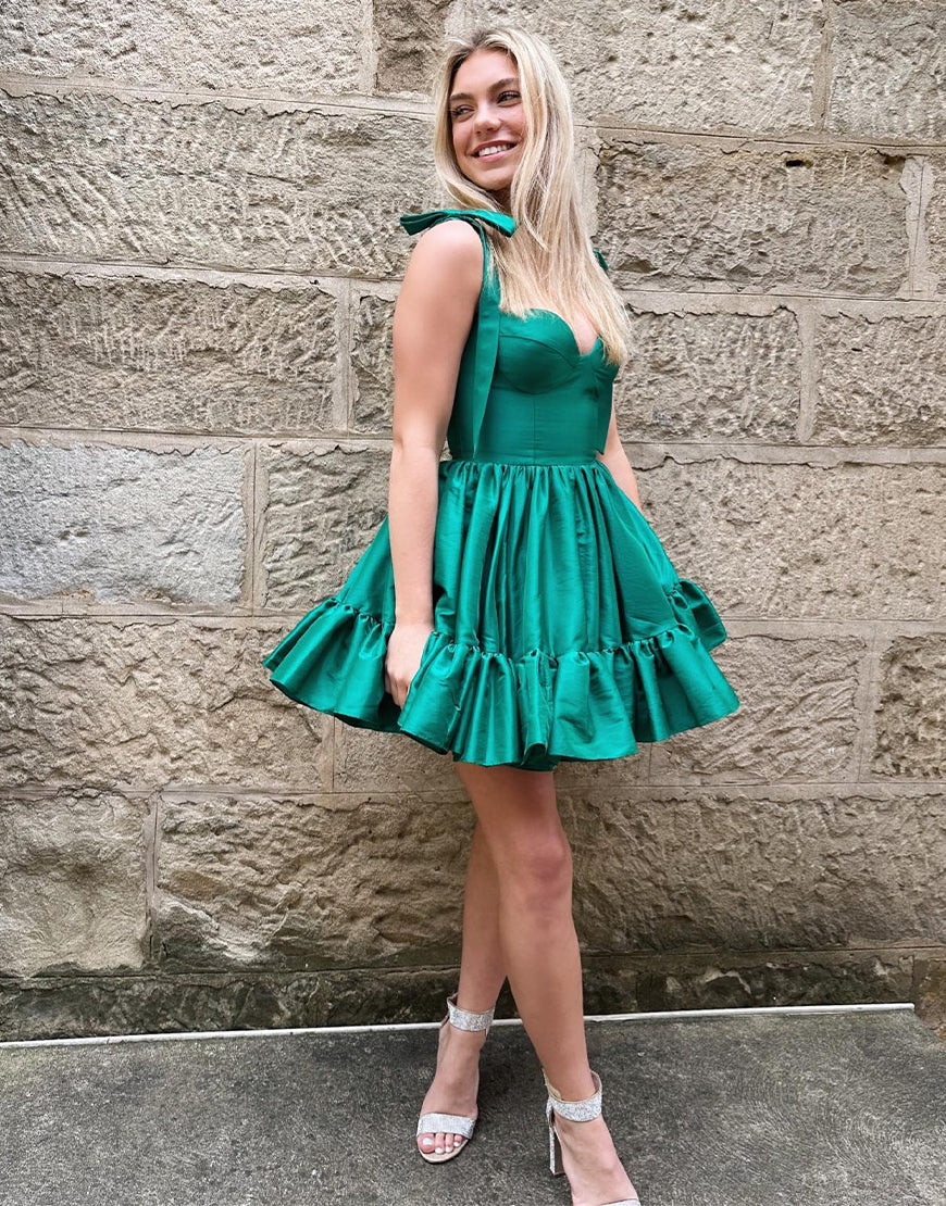 Sabrina A-Line Sweetheart Homecoming Dress with Ruffles Newinlook Sabrina A-Line Sweetheart Homecoming Dress with Ruffles Newinlook