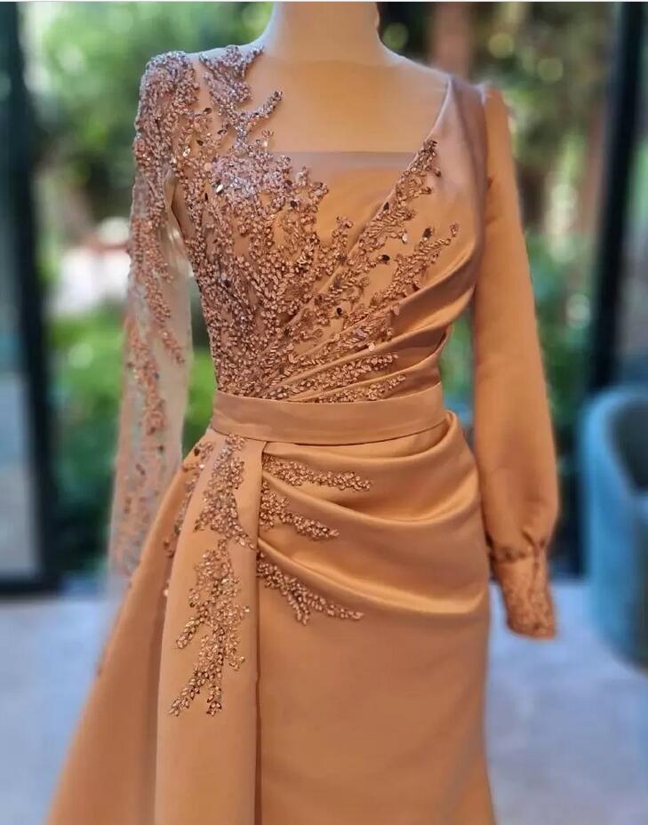 Long Sleeves Mermaid Prom Dress With Beadings Newinlook Long Sleeves Mermaid Prom Dress With Beadings Newinlook