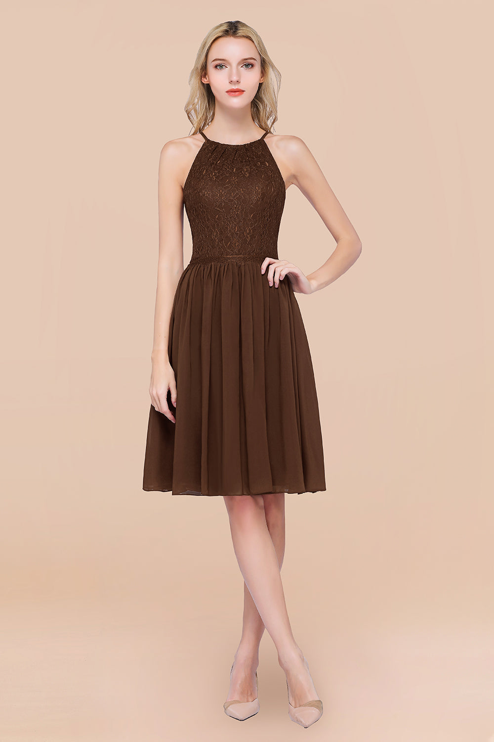 Lovely Burgundy Lace Short Bridesmaid Dresses With Spaghetti-Straps Newinlook Lovely Burgundy Lace Short Bridesmaid Dresses With Spaghetti-Straps Newinlook