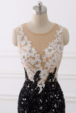Luxury Tulle Jewel Appliques Mermaid Prom Dresses with Rhinestone Online